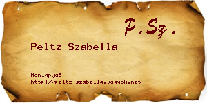 Peltz Szabella névjegykártya